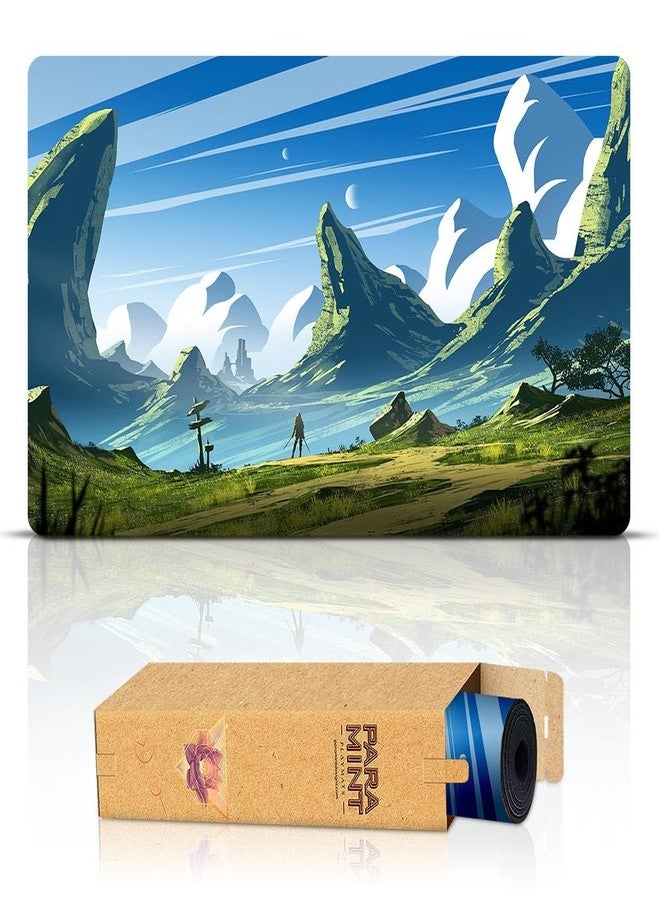 Paramint Fresh Plain (Stitched) - MTG Playmat - Compatible with Magic The Gathering Playmat - Play MTG, YuGiOh, TCG - Original Play Mat Art Designs & Accessories - Image 1